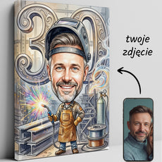 Pomysł na prezent dla spawacza - karykatura ze zdjęcia glowne