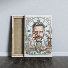Pomysł na prezent dla zegarmistrza - karykatura personalizowana ze mockup 5