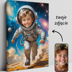 Personalizowany obrazek astronoty dla dzieci jako wyjątkowy prezent