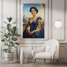 Framowany portret królowej w produkcie Portret Księżniczki na zamówienie