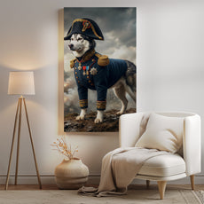 Portret psa jako napoleoński generał mockup 0