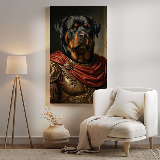 Portret psa jako rzymski generał mockup 0