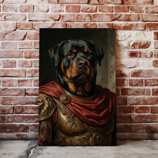 Portret psa jako rzymski generał mockup 2