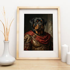 Portret psa jako rzymski generał mockup 1