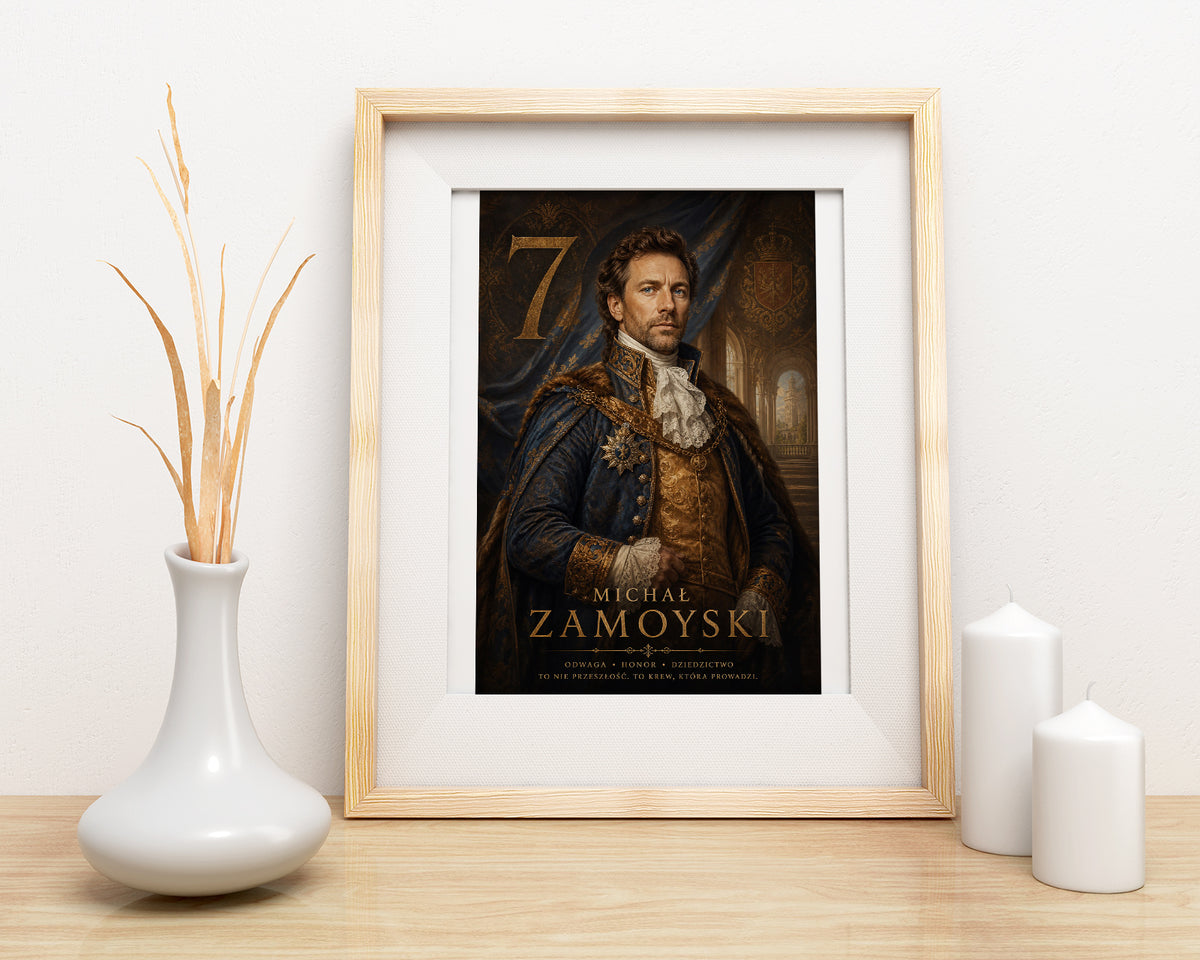 Portret szlachecki personalizowany – prezent na 7 urodziny mockup 3