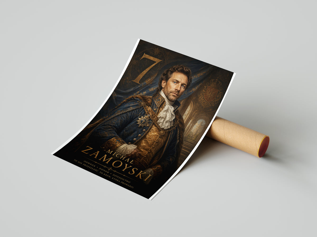 Portret szlachecki personalizowany – prezent na 7 urodziny mockup 4