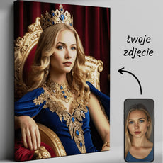Personalizowany obraz na płótnie Portret Współczesnej Królowej