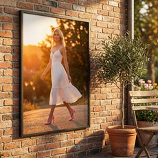 Różowe lakierowane szpilki z noskiem w szpic mockup 4