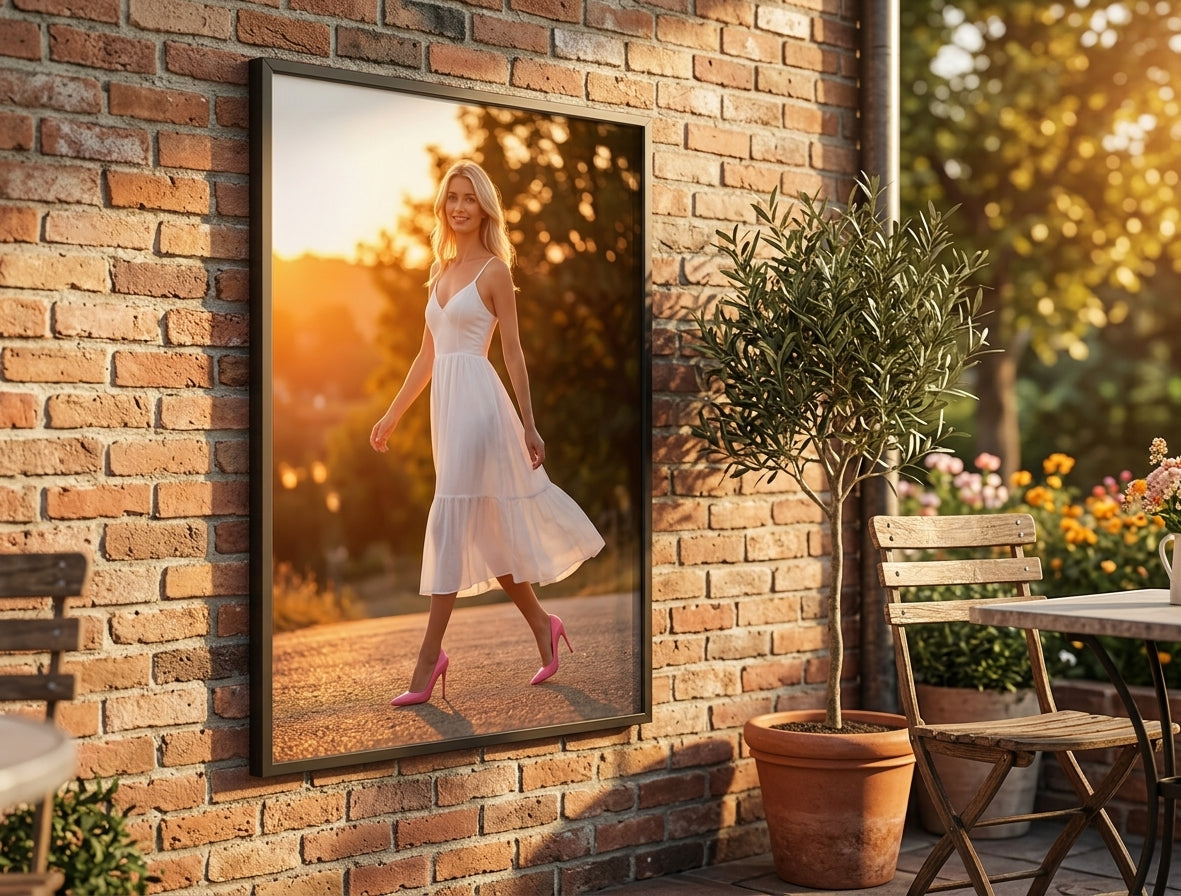 Różowe lakierowane szpilki z noskiem w szpic mockup 4