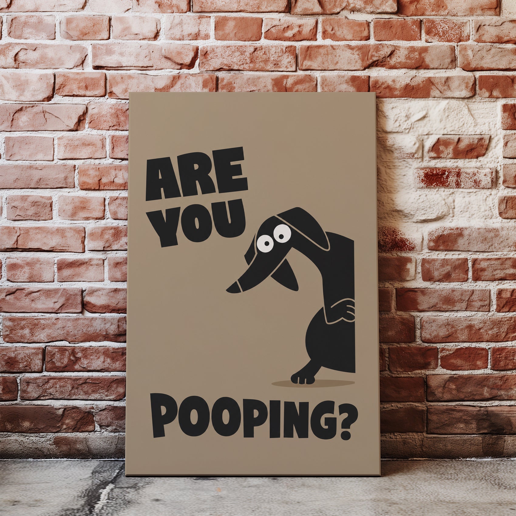 Śmieszny plakat do łazienki Are You Pooping? glowne