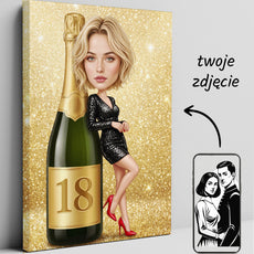 Karykatura personalizowana na 30. urodziny w Paryżu glowne