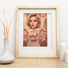 Karykatura personalizowana na 30. urodziny w Paryżu mockup 11