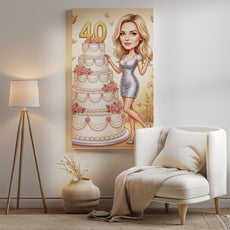Karykatura personalizowana na 30. urodziny w Paryżu mockup 19