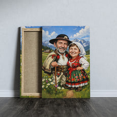 PORTRET GÓRALSKI – PARA W STROJACH LUDOWYCH