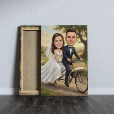 Personalizowana Karykatura Ślubna z Dowolnym Tekstem i Zmianą Wyglądu mockup 2