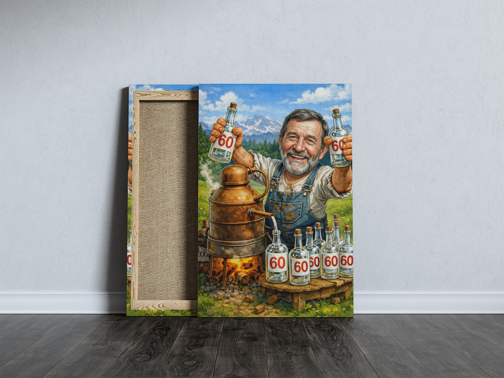 Karykatura bimbrownika - pomysł na prezent