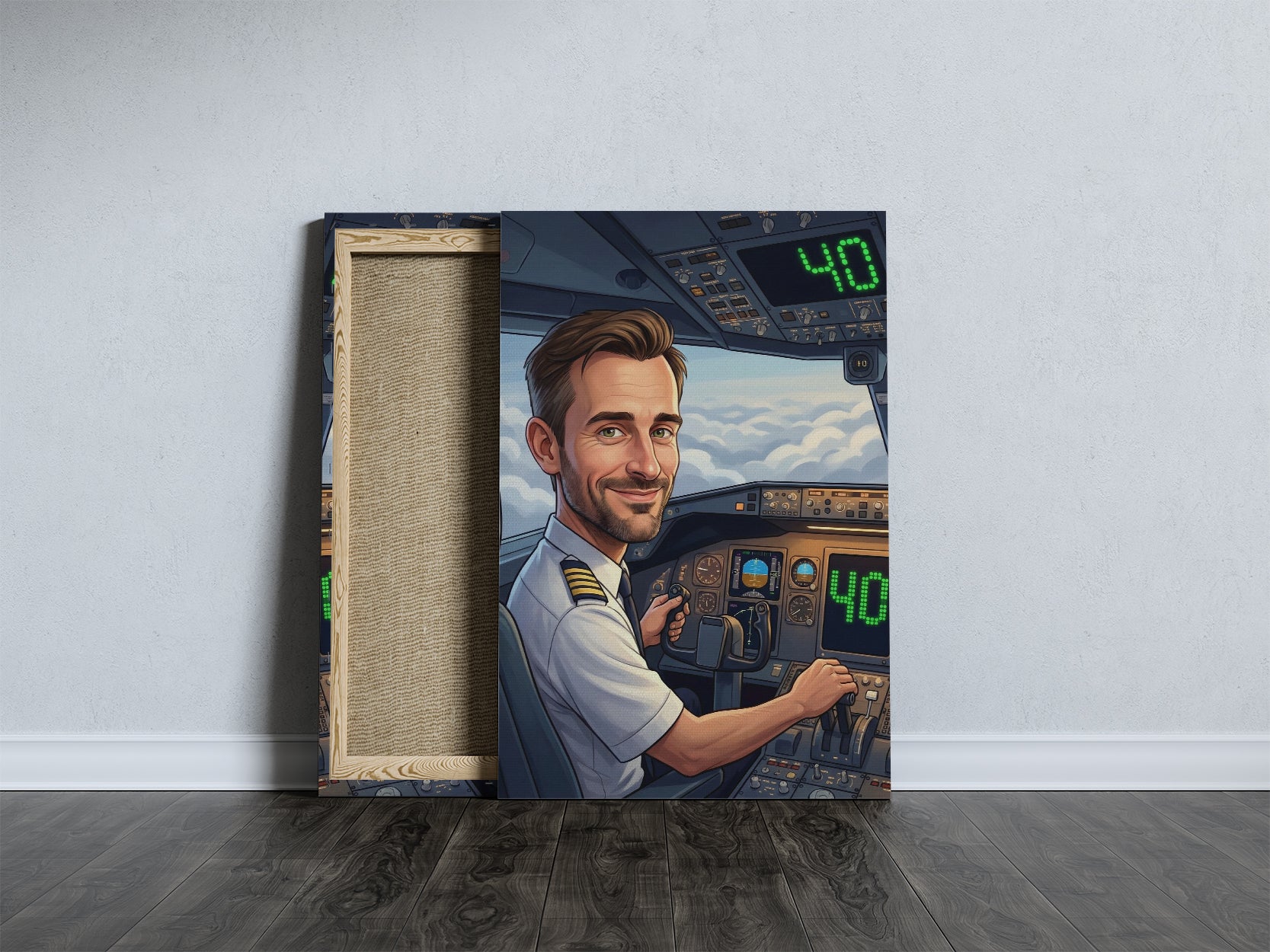 Pomysł na prezent dla pilota - portret
